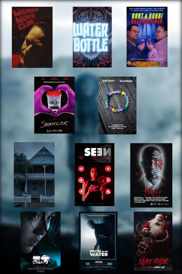 Program 01 Virtual–MIDNIGHT MOVIE CLUB, BART & BOBBI KILL EACH OTHER , SPERMICIDE, THESE COLORS DON’T RUN, IT LOVES ME SO, SEEN, HAPPY, BLACK FOG, THEY’RE IN THE WATER , SLAY RIDE